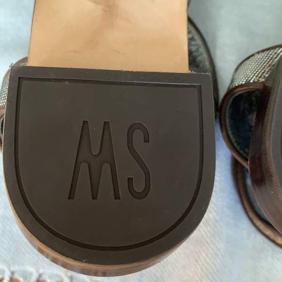 Stuart Weitzman Pyrite Nocturne Glitter Sandals 6 - Picture 11 of 12